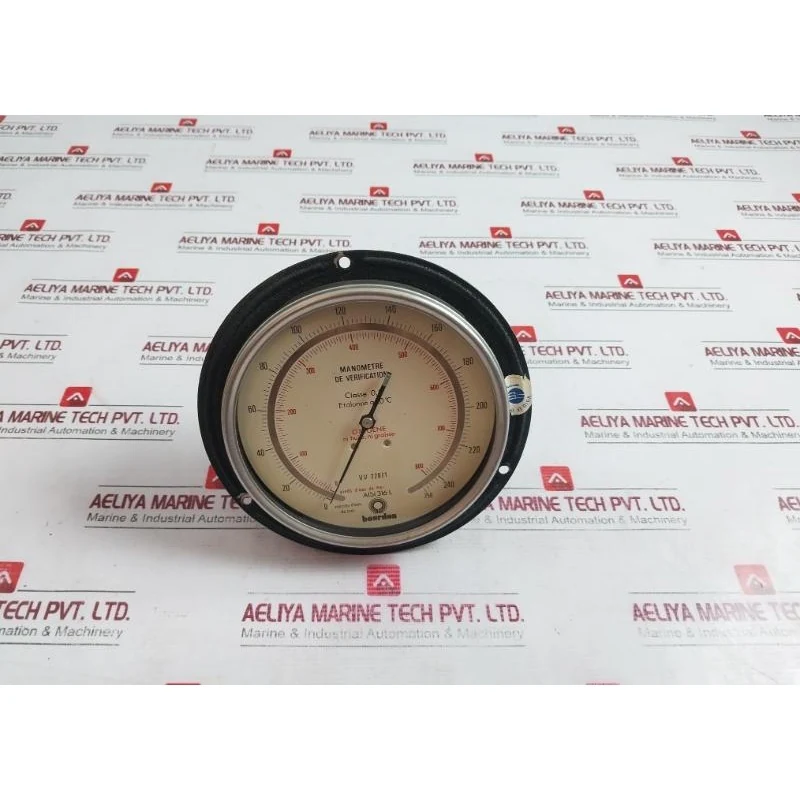 Bourdon Vv 22071 Oxygene Check Pressure Gauge 0.5 Aisi 316L